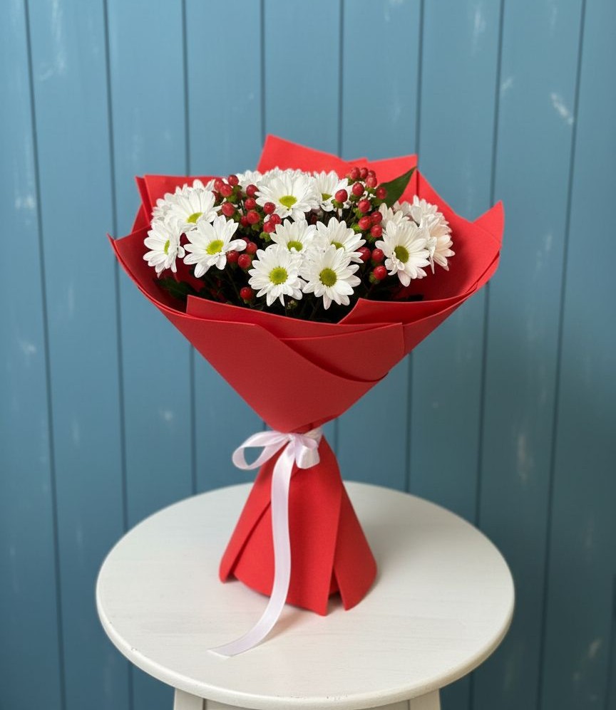 Букет цветов из: Хризантемы в Верхние Серги