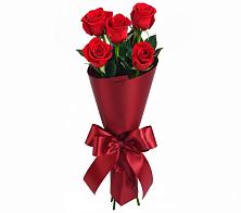 Букет 5 Красных роз Эдлесс Лав #REPLACE_PRED# Верхние Серги