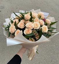 Букет Кремовые розы Латте в Верхние Серги