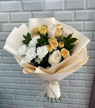 Букет цветов из:  Розы и Хризантемы в Верхние Серги