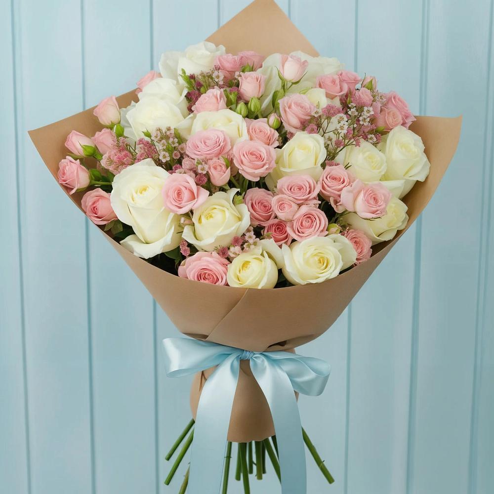 Букет цветов из: Розы в Верхние Серги