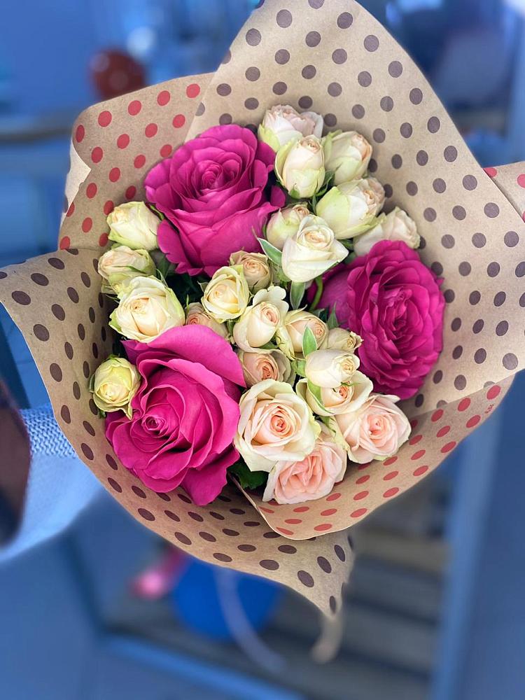 Букет цветов из: Розы в Верхние Серги