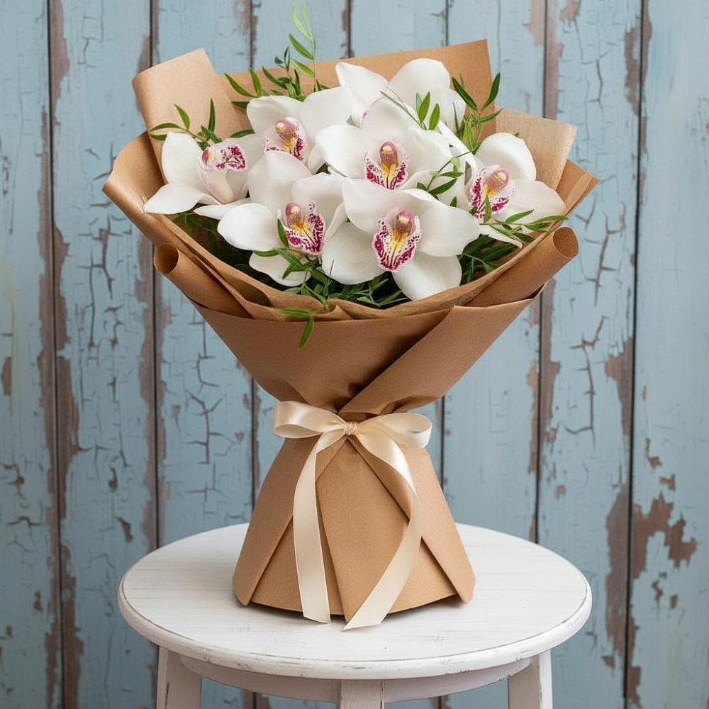 Букет цветов из: Орхидеи и Розы в Верхние Серги