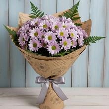 Букет цветов из:  Хризантемы #REPLACE_PRED# Верхние Серги