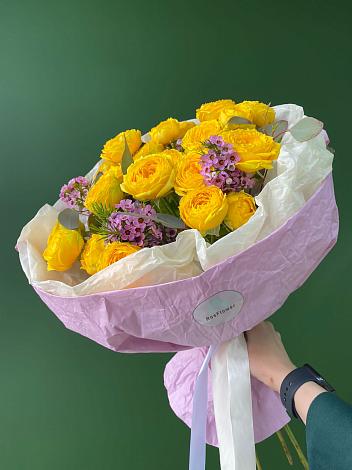 Букет Кустовые желтые розы в Верхние Серги
