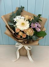 Букет цветов из:  Герберы и Хризантемы в Верхние Серги