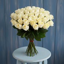 Букет 51 Белая роза Эдлесс Лав #REPLACE_PRED# Верхние Серги