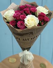 Букет цветов из:  Розы #REPLACE_PRED# Верхние Серги