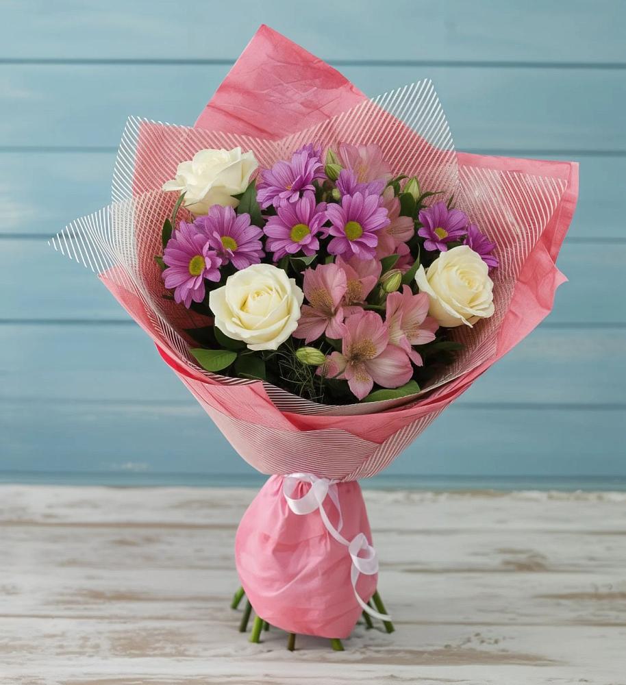 Букет цветов из: Герберы в Верхние Серги