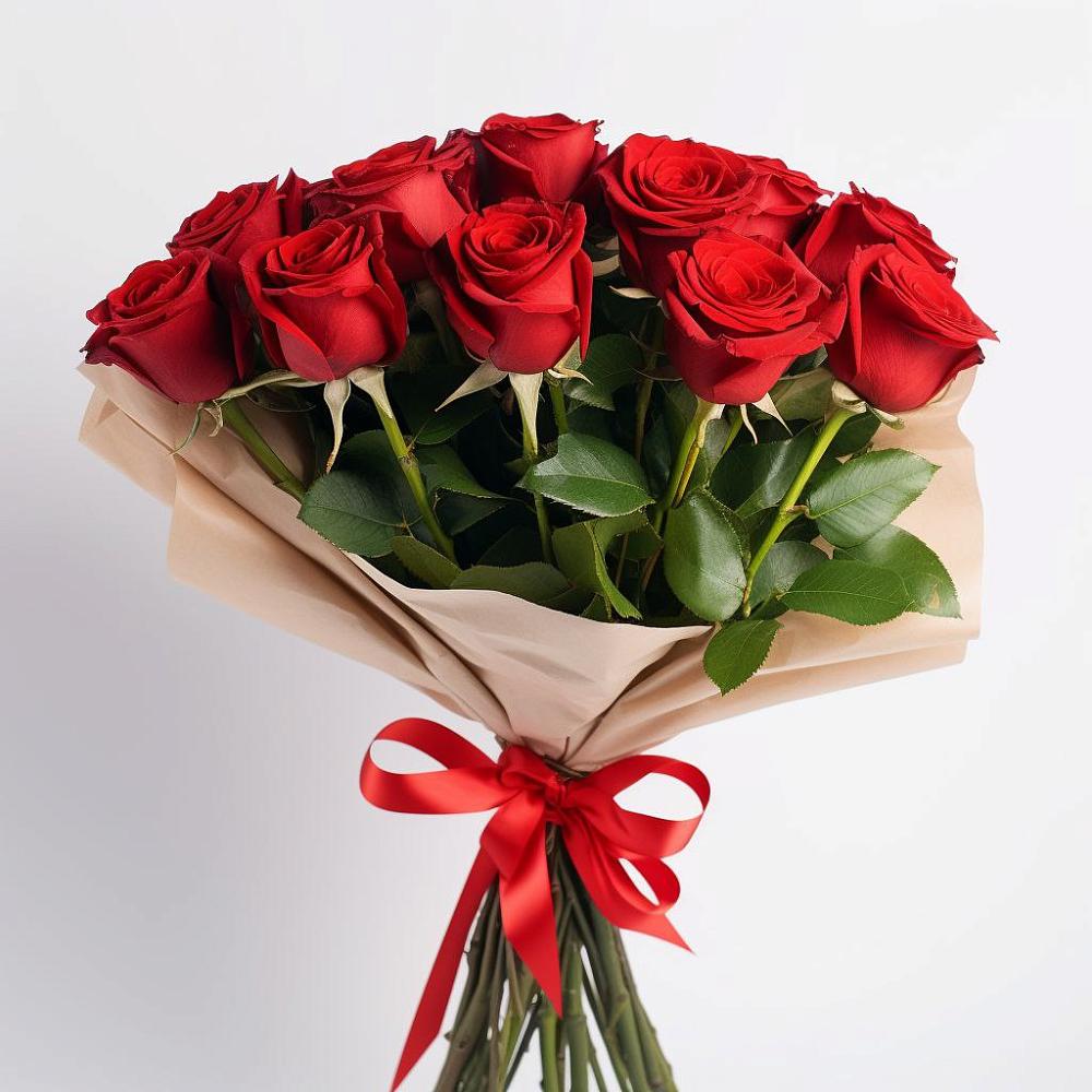 Букет 11 Красных роз Эдлесс Лав в Верхние Серги