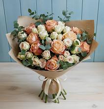 Букет цветов из:  Альстромерии и Розы в Верхние Серги